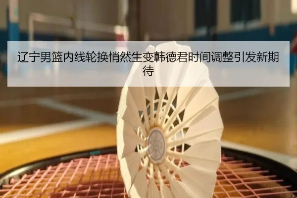 辽宁男篮内线轮换悄然生变韩德君时间调整引发新期待 - kaiyun